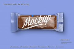 Transparent Chocolate Bar Mockup 50g Product Image 3