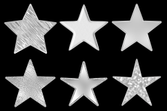 Embossed Silver Stars Product Image 3