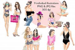 Summer Girls - volume 2 fashion clipart Product Image 1