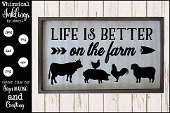 Life Is Better On The Farm THREE SVG Product Image 1