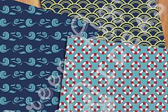 Nautical Digital Papers, Beach Backgrounds Product Image 4