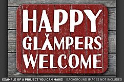 Happy Glampers Welcome SVG - Glamper Decor SVG - 799 Product Image 3