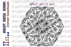 Lace mandala svg Mandala clip art Floral Svg files Product Image 2