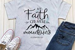 My Faith can move mountains Printable Product Image 1