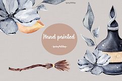 Halloween watercolor set Big autumn watercolor clipart Product Image 5