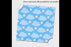 12 Baby Blue and Cream Baby Boy Shower Digital Papers Product Image 5