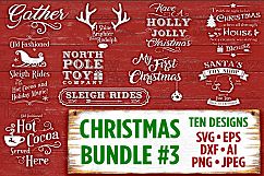 Christmas Bundle 3 SVG Files - Svg Files for Cricut Christmas Svg Files for Silhouette Christmas Christmas SVG Bundle Holiday SVG Files - 503 Product Image 1
