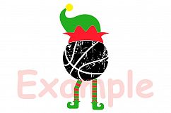 Elf Basketball Christmas svg merry christmas 1038s Product Image 3