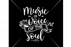 Music is the voice of the soul Printable Product Image 3