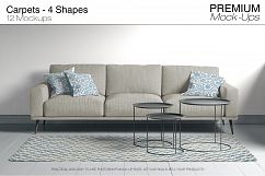 Carpets in Living Room Mockup Set Product Image 1
