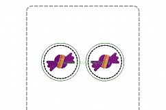 Halloween Candy ITH Halloween Feltie Embroidery Design Product Image 4