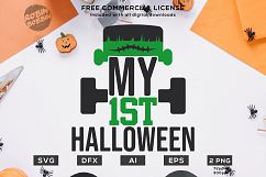 My First Halloween Design SVG DXF EPS AI PNG Product Image 1