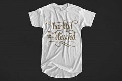 Thankful and Blessed SVG DXF PNG EPS Product Image 3