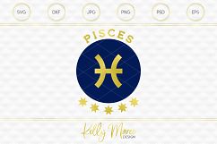 Pisces Zodiac SVG File Product Image 1