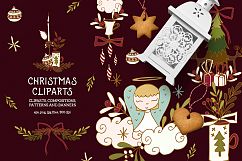 Christmas Cliparts Product Image 1