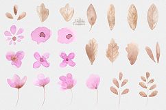 Flower fuchsia. Watercolor. Product Image 2