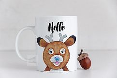 White coffee mug mockup Halloween autumn fall september 11oz Product Image 3