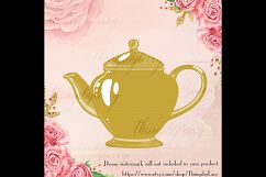 100 Tea Pot Clip Arts, Tea Time, Tea Party, Princess Tea Pot Product Image 4