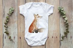 Onsie, Infant bodysuit Mockup, eucalyptus leaves Product Image 3