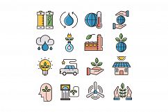 Ecology icons set Product Image 1