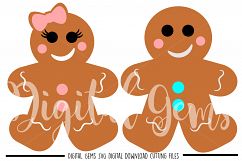 Gingerbread People SVG / PNG / EPS / DXF files Product Image 1