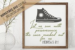 Let us Run with Perseverance SVG Cut File Product Image 1