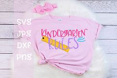 Kindergarten Rules, School, SVG Product Image 1