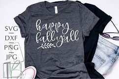 Happy Fall Y&#039;all SVG Product Image 1