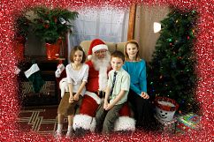 Christmas Glitter Borders PNG Overlays Product Image 5