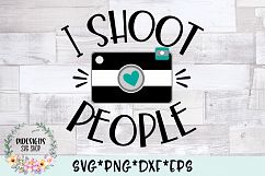 I Shoot People Photography SVG Cut File Product Image 1