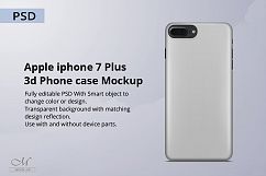 Apple iPhone 7 Plus 3d Phone Case Mockup Product Image 1