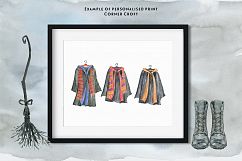 Watercolor Halloween Outfit Clipart Product Image 10