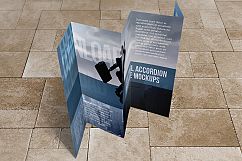 8.5x14&quot; Five-panel accordion mockups Product Image 7