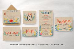 Summer Floral Wedding Invitation Suite Product Image 6