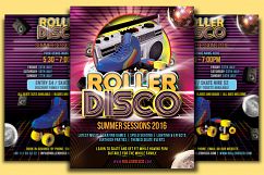 Roller Disco Flyer Template Product Image 1