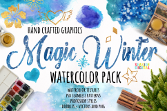 Magic Winter Watercolor Pack Product Image 1