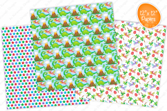 Dinosaur digital papers, Dinosaurs, Dinosaur patterns Product Image 4