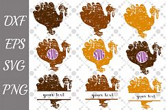 Turkey Svg,GRUNGE TURKEY SVG,Bundle Svg,Turkey Monogram Svg Product Image 1