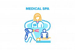 Medical Spa Vector Concept Color Illustration Product Image 1