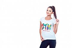 Women&#039;s T-shirts Mock-Up Product Image 13