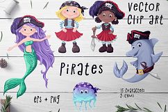 Pirates Set – Vector Clip art Product Image 1