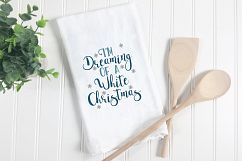 I'm Dreaming of a White Christmas SVG Cut File - EPS DXF PNG Product Image 3