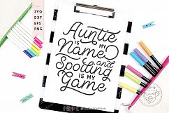 Auntie is my name SVG DXF EPS PNG Product Image 1