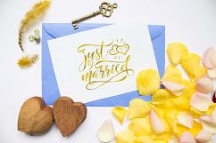 Just married SVG PNG EPS DXF, Wedding svg design Product Image 2