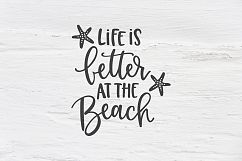 Life is better at the Beach SVG, EPS, PNG, DXF Product Image 1
