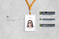 name badge mockup Product Image 5