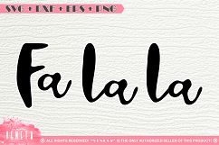Fa la la | Christmas |Quotes &amp; Sayings|SVG, DXF Cutting File Product Image 1