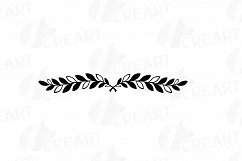 Laurel wreath clipart, Monogram frames silhouette Product Image 9