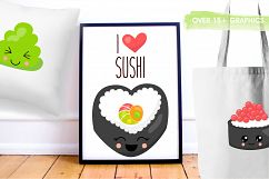 Kawaii sushi graphics and illustrations Product Image 5