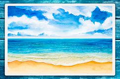 Seascapes. Watercolor illustrations. Product Image 2